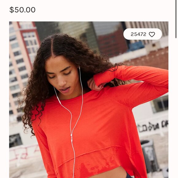 new FREE PEOPLE MOVEMENT TEMPO long sleeve run top s - Picture 3 of 3